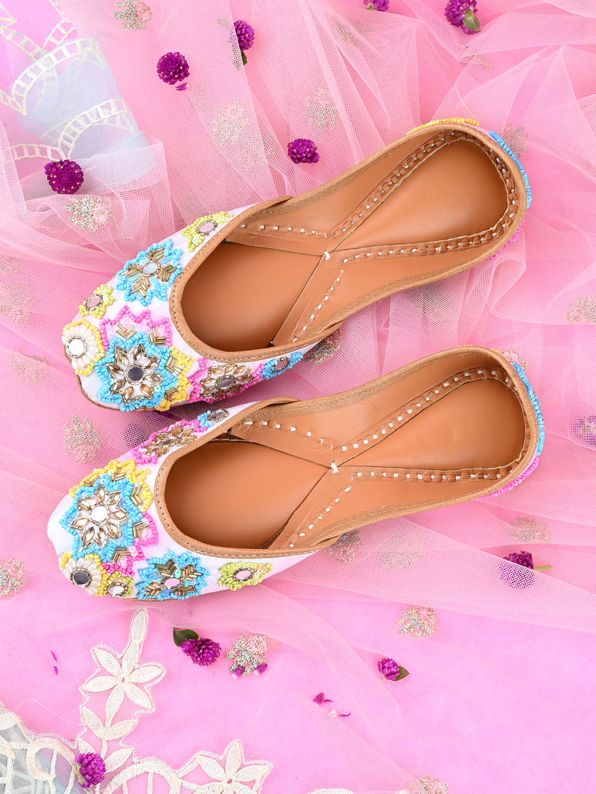 MEHER - Multicolor Thread & Mirror Work Set