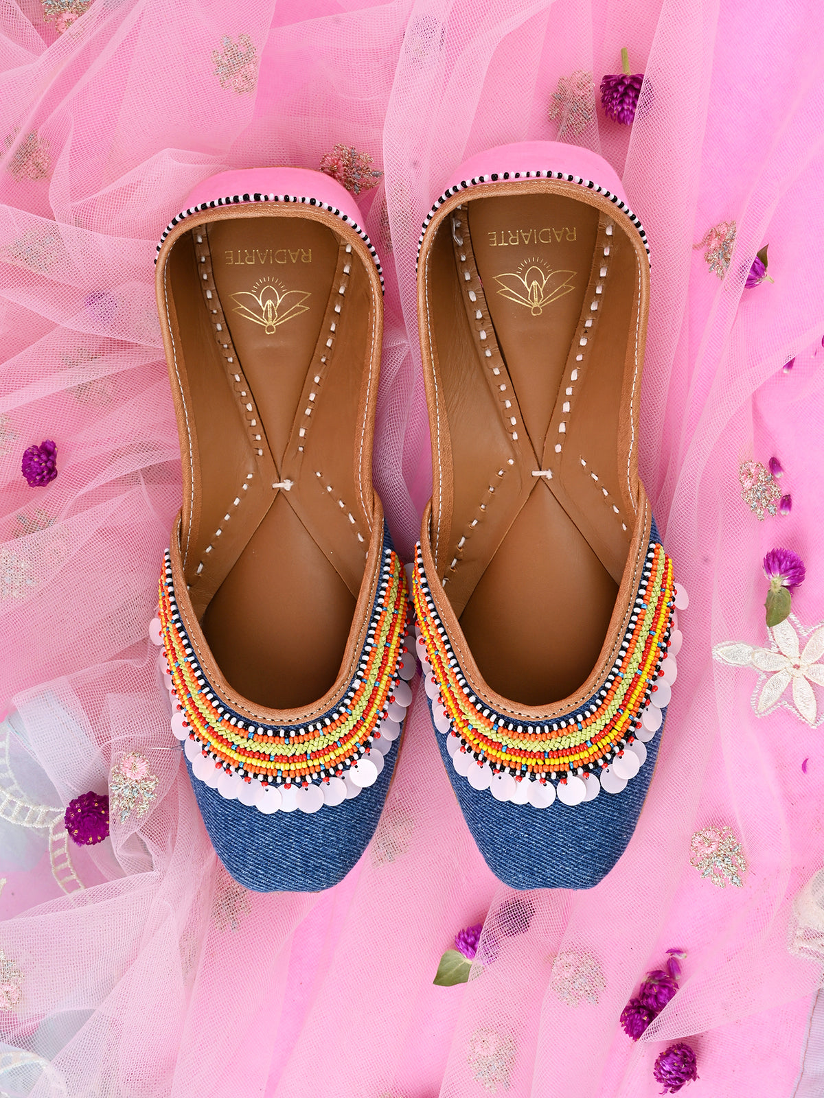 ZYRA - Handcrafted Denim Jutti for Women – Stylish Everyday Comfort |